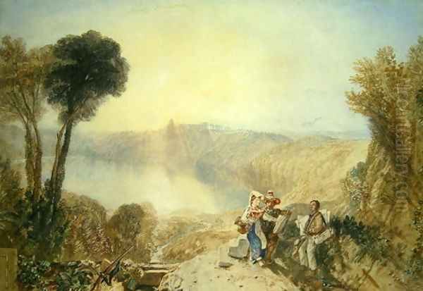 Lake Albano, c.1835 Oil Painting by Joseph Mallord William Turner