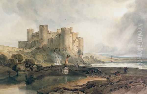 Conway Castle 3 Oil Painting by Joseph Mallord William Turner