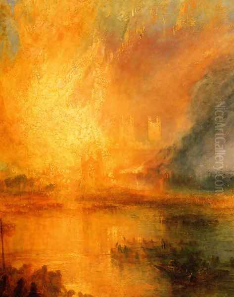 The Burning of the Houses of Parliament [detail: 1] Oil Painting by Joseph Mallord William Turner