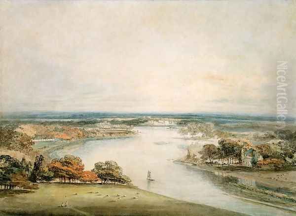 The Thames from Richmond Oil Painting by Joseph Mallord William Turner