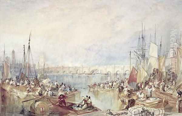 The Port of London Oil Painting by Joseph Mallord William Turner