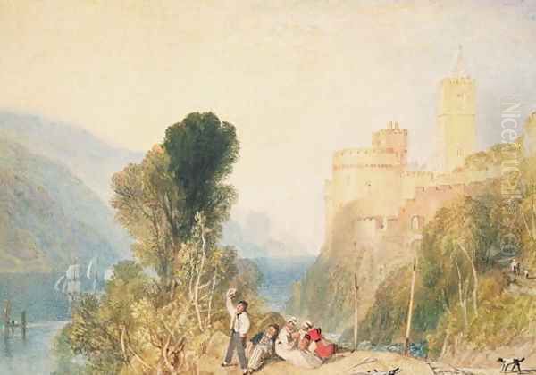 Dartmouth Castle, 1824 Oil Painting by Joseph Mallord William Turner