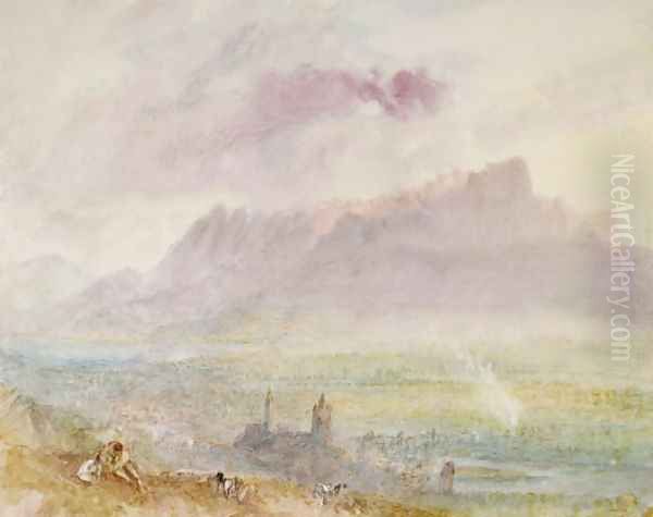 Lake Thun, c.1838 Oil Painting by Joseph Mallord William Turner