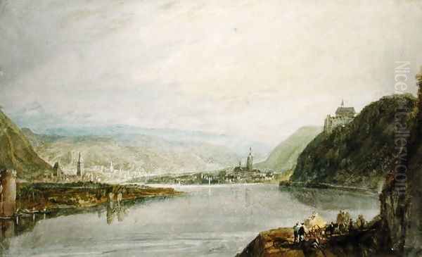 Remagen and Linz, 1817 Oil Painting by Joseph Mallord William Turner