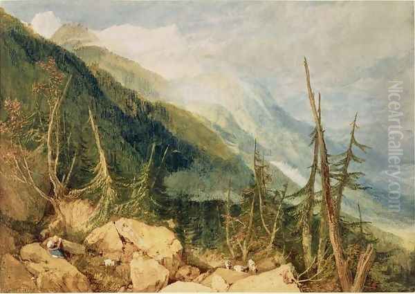 The Valley of Chamonix, 1800 Oil Painting by Joseph Mallord William Turner