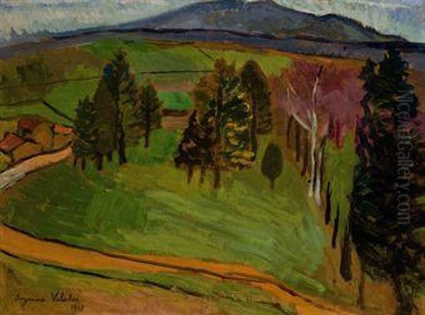 Une Route A La Campagne Oil Painting by Suzanne Valadon