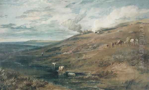 Dartmoor: The Source of the Tamar and the Torridge, c.1813 Oil Painting by Joseph Mallord William Turner