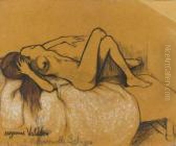 Femme Nue Oil Painting by Suzanne Valadon