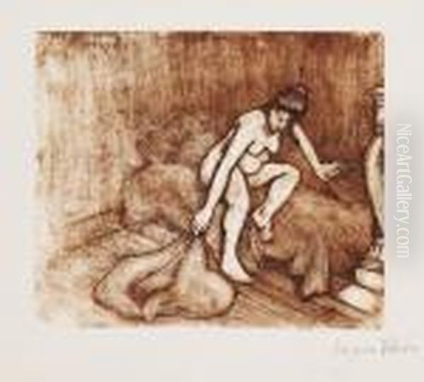 Nu Sur Un Divan Oil Painting by Suzanne Valadon