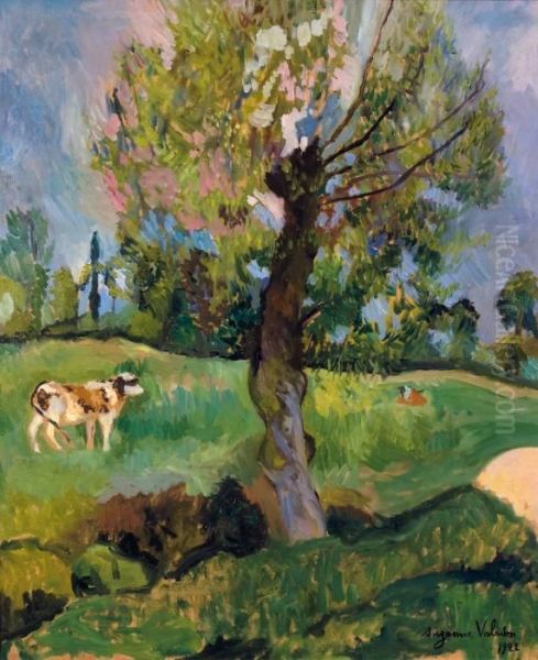 Larbre Dans La Prairie Oil Painting by Suzanne Valadon