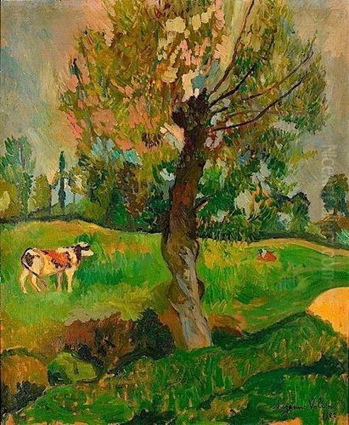 L'aulne Dans La Prairie Oil Painting by Suzanne Valadon