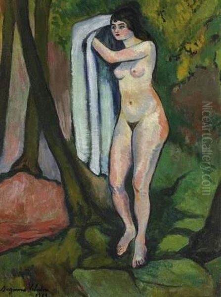 Nu Sortant De L'eau Oil Painting by Suzanne Valadon