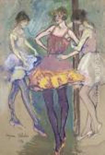 Trois Danseuses Oil Painting by Suzanne Valadon