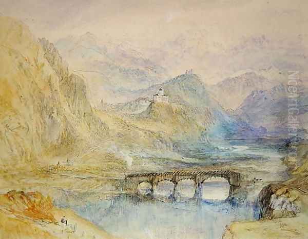 The Domleschg Valley Oil Painting by Joseph Mallord William Turner