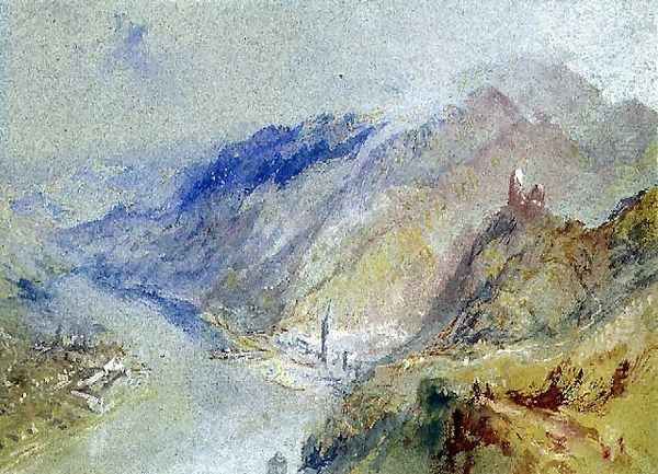 The Castle of Trausnitz overlooking Landshut, c.1839 Oil Painting by Joseph Mallord William Turner