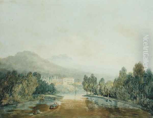 Villa Salviati on the Arno, c.1796-97 Oil Painting by Joseph Mallord William Turner