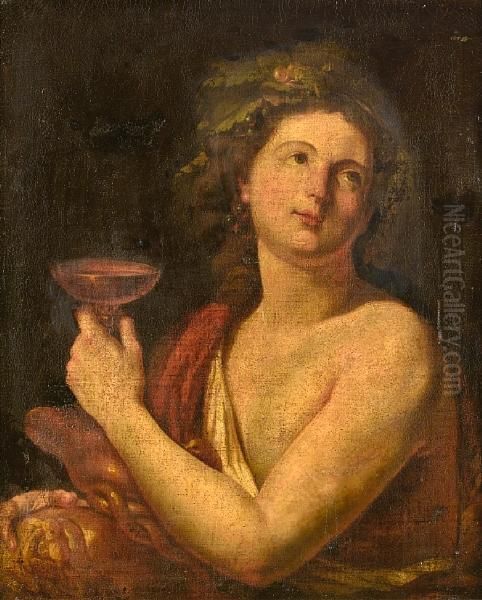 Bacchus Oil Painting by Jacques Antoine Vallin