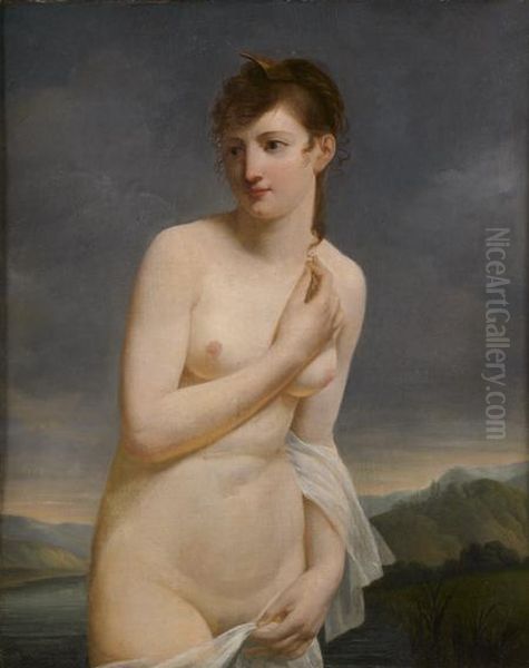 Venus Dans Un Paysage Oil Painting by Jacques Antoine Vallin