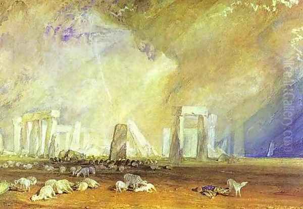 Stonehenge 2 Oil Painting by Joseph Mallord William Turner