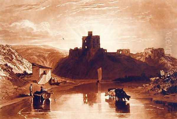 Norham Castle, engraved by Charles Turner 1773-1857 1859-61 Oil Painting by Joseph Mallord William Turner