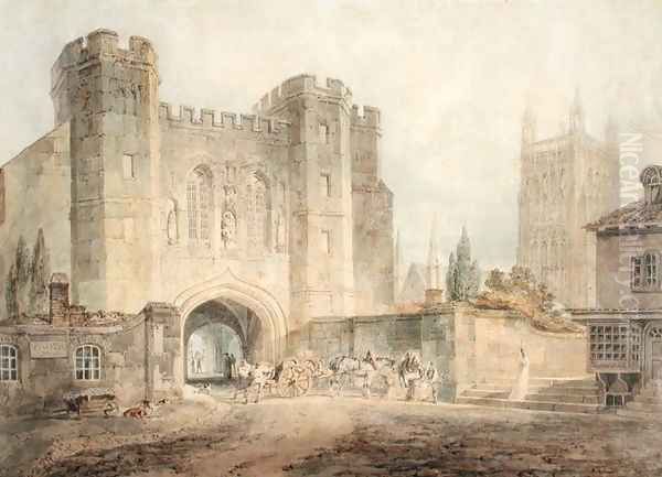 King Edgars Gate, Worcester, c.1794 Oil Painting by Joseph Mallord William Turner