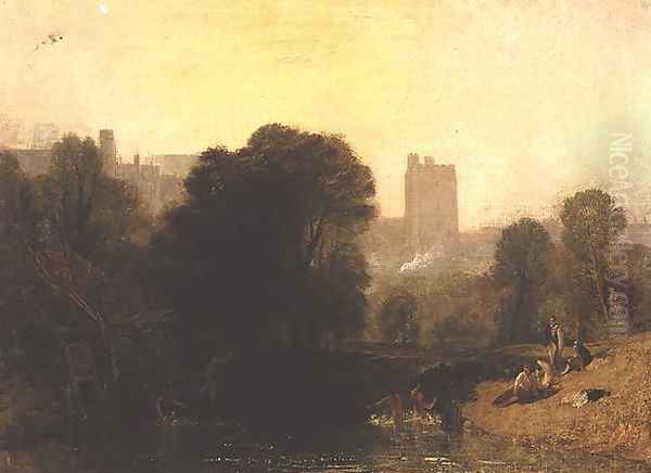 Near the Thames Lock, Windsor, c.1809 Oil Painting by Joseph Mallord William Turner