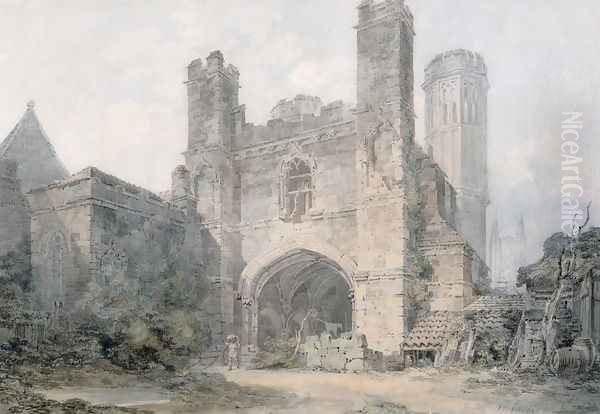 St. Augustines Gate, Canterbury, c.1797 Oil Painting by Joseph Mallord William Turner