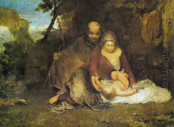 The Holy family Oil Painting by Joseph Mallord William Turner