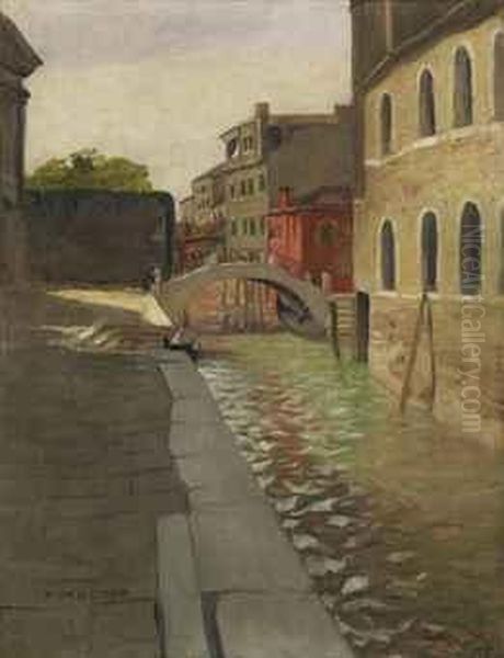 Rio Della Salute, Venise Oil Painting by Felix Edouard Vallotton