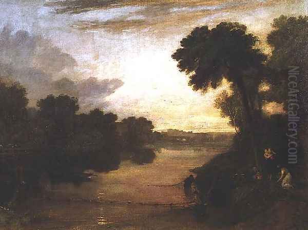 The Thames near Windsor, c.1807 Oil Painting by Joseph Mallord William Turner