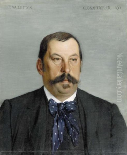 Monsieur Reverchon Oil Painting by Felix Edouard Vallotton