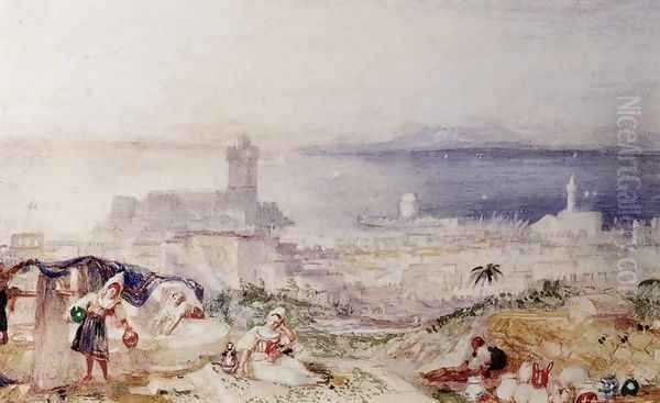 View of Rhodes Oil Painting by Joseph Mallord William Turner