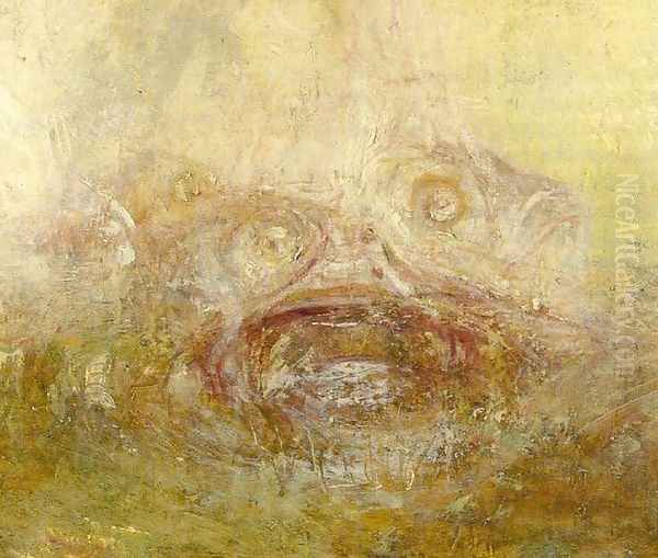 Sunrise with Sea Monsters (detail) Oil Painting by Joseph Mallord William Turner