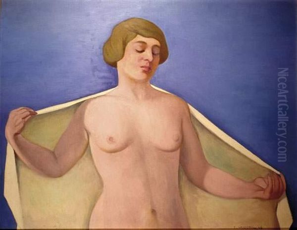 Sortie De Bain Oil Painting by Felix Edouard Vallotton