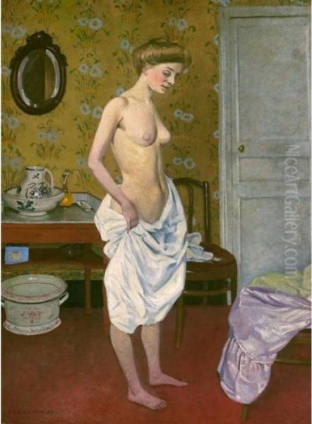 La Toilette, 1905 
The Dressing Room, 1905 Oil Painting by Felix Edouard Vallotton