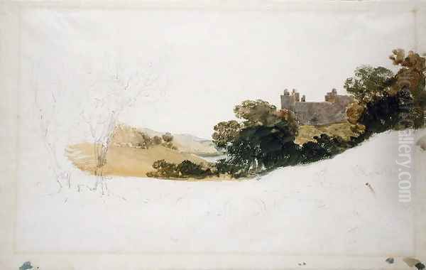 Linlithgow Palace, Scotland, 1801 Oil Painting by Joseph Mallord William Turner