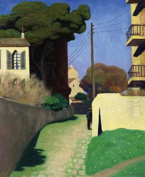 Chemin Au Mourillon. 1925. Oil Painting by Felix Edouard Vallotton