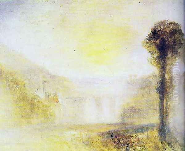 Bridge of the Spoleto towers Oil Painting by Joseph Mallord William Turner