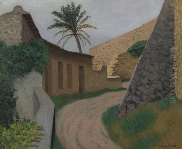 Cagnes, Par Temps Gris Oil Painting by Felix Edouard Vallotton