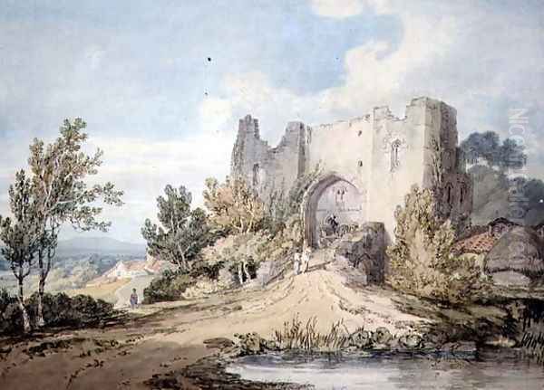 Llanblethian Castle Gateway, 1797 Oil Painting by Joseph Mallord William Turner