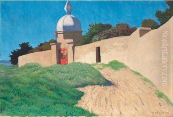 Kiosque Au Mourillon Oil Painting by Felix Edouard Vallotton