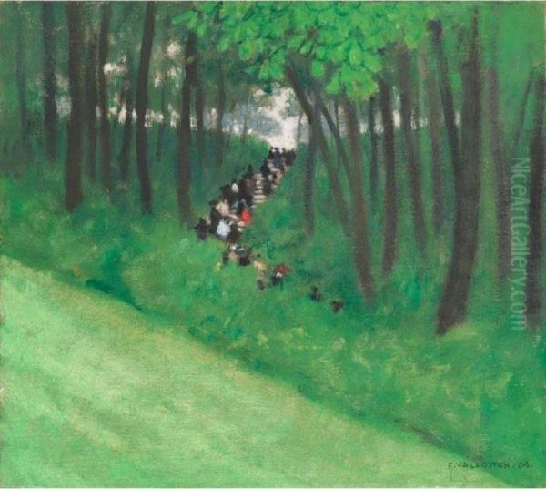 Buttes-chaumont Oil Painting by Felix Edouard Vallotton