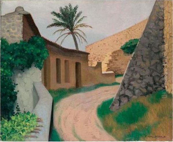 Cagnes Par Temps Gris Oil Painting by Felix Edouard Vallotton