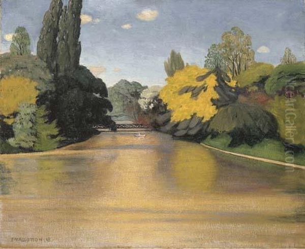 Bois De Boulogne Oil Painting by Felix Edouard Vallotton