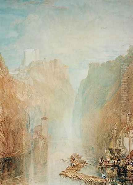 On the Upper Rhine, c.1820 Oil Painting by Joseph Mallord William Turner