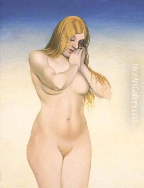 Nu Blond Oil Painting by Felix Edouard Vallotton