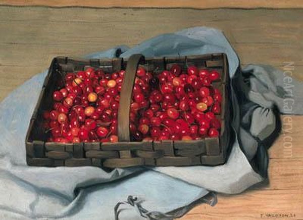 Le Panier De Cerises Oil Painting by Felix Edouard Vallotton