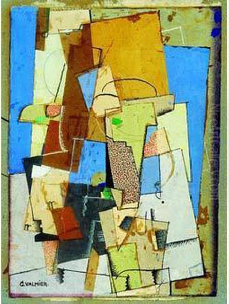 Composition, Vers 1920 Oil Painting by Georges Valmier