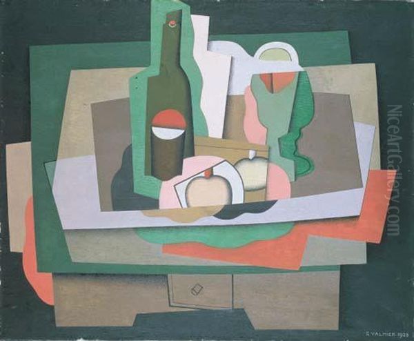 Nature Morte Sur Une Table Oil Painting by Georges Valmier