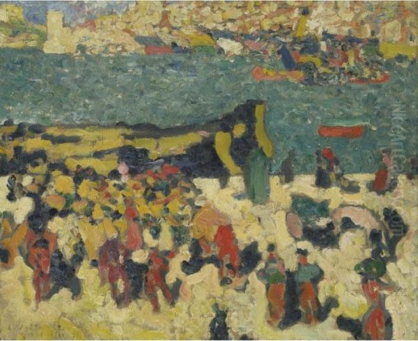 Port De Marseille Oil Painting by Louis Valtat